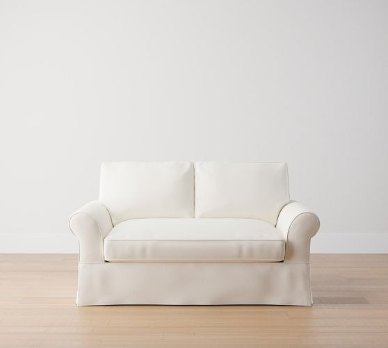 PB Comfort Roll Arm Slipcovered Sofa (68"-120") | Pottery Barn (US)