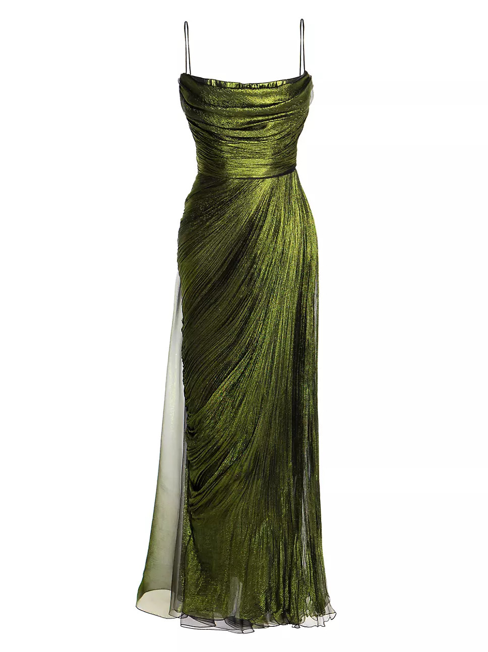 Regina Metallic Silk Mousseline Gown | Saks Fifth Avenue