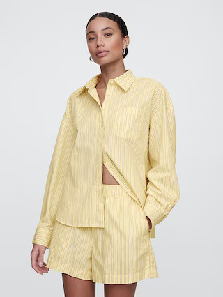 Oversized Shirt in Poplin | Gap Factory
