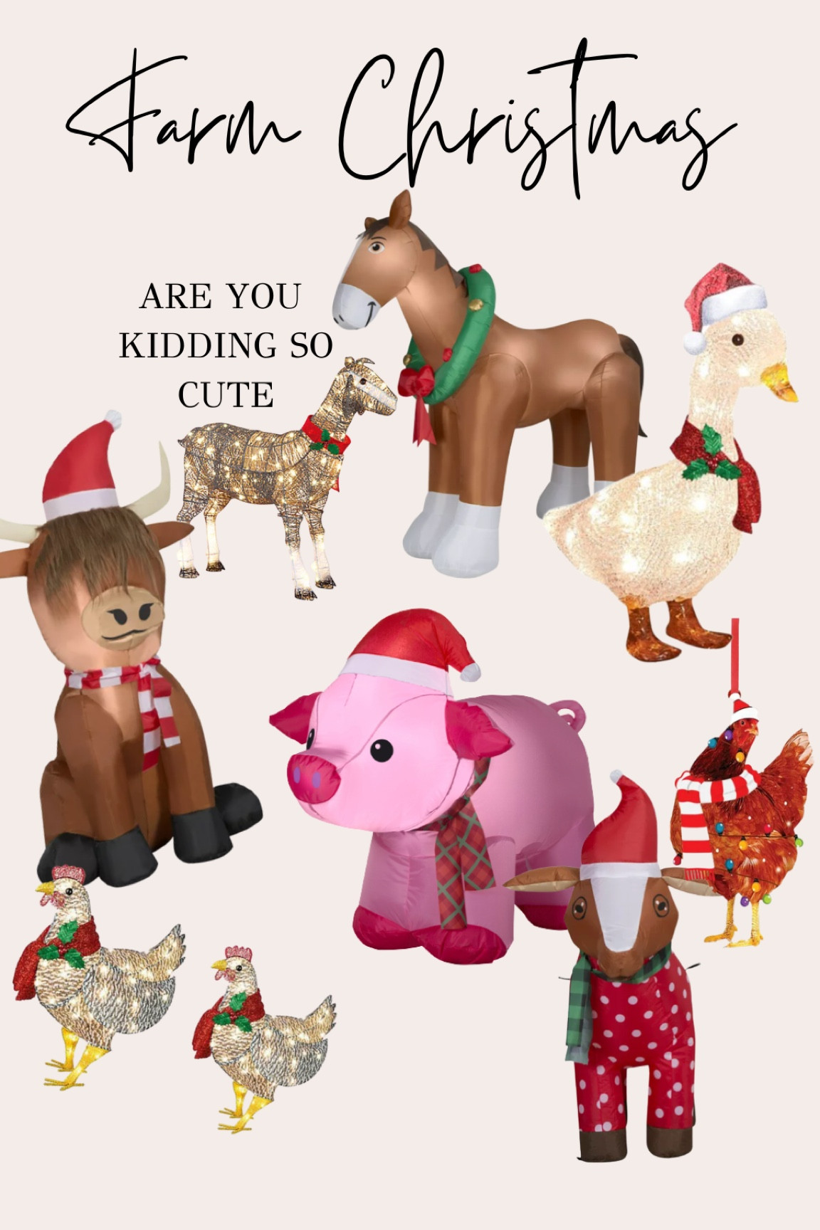 The most adorable farm Christmas decor !! I ordered a few too many for the farm  

#LTKGiftGuide #LTKSeasonal #LTKHoliday