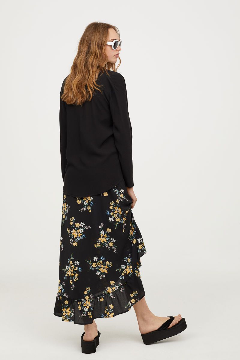 H&M Wrapover Maxi Skirt $24.99 | H&M (US + CA)
