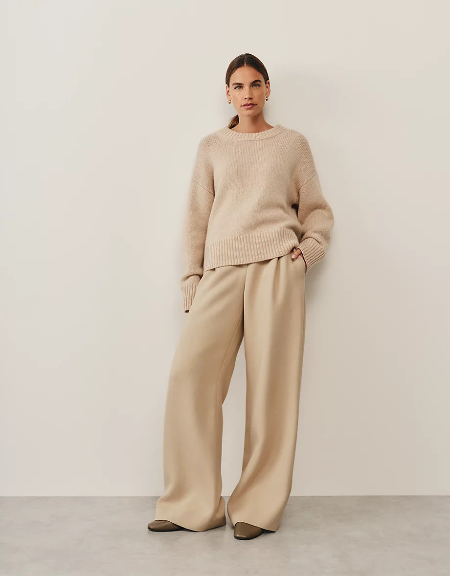 Luxury Cashmere Crew Neck Jumper | The White Company UK & ROW