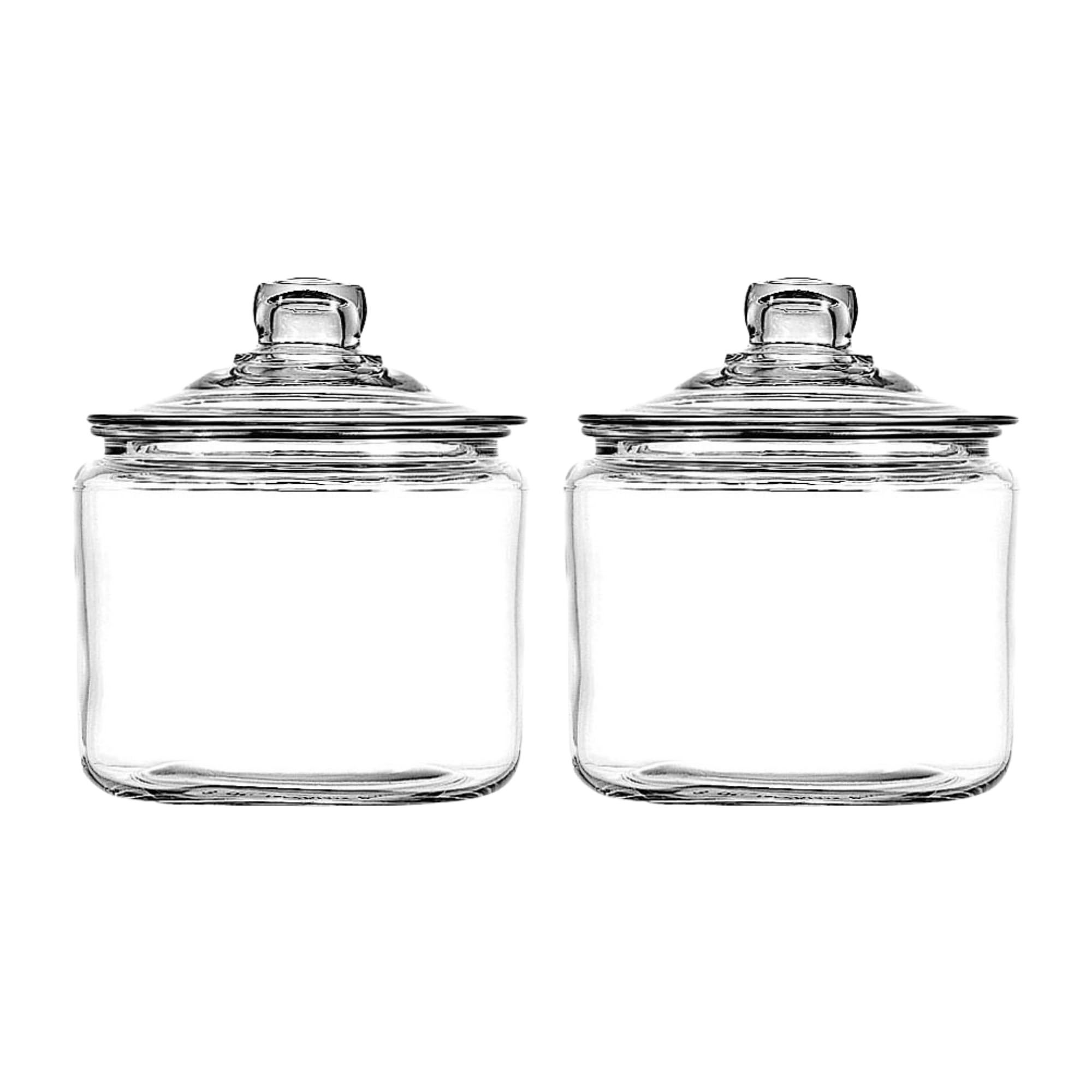 Anchor Hocking Heritage Hill 3 Quart Glass Jar with Lid, Set of 2 | Amazon (US)