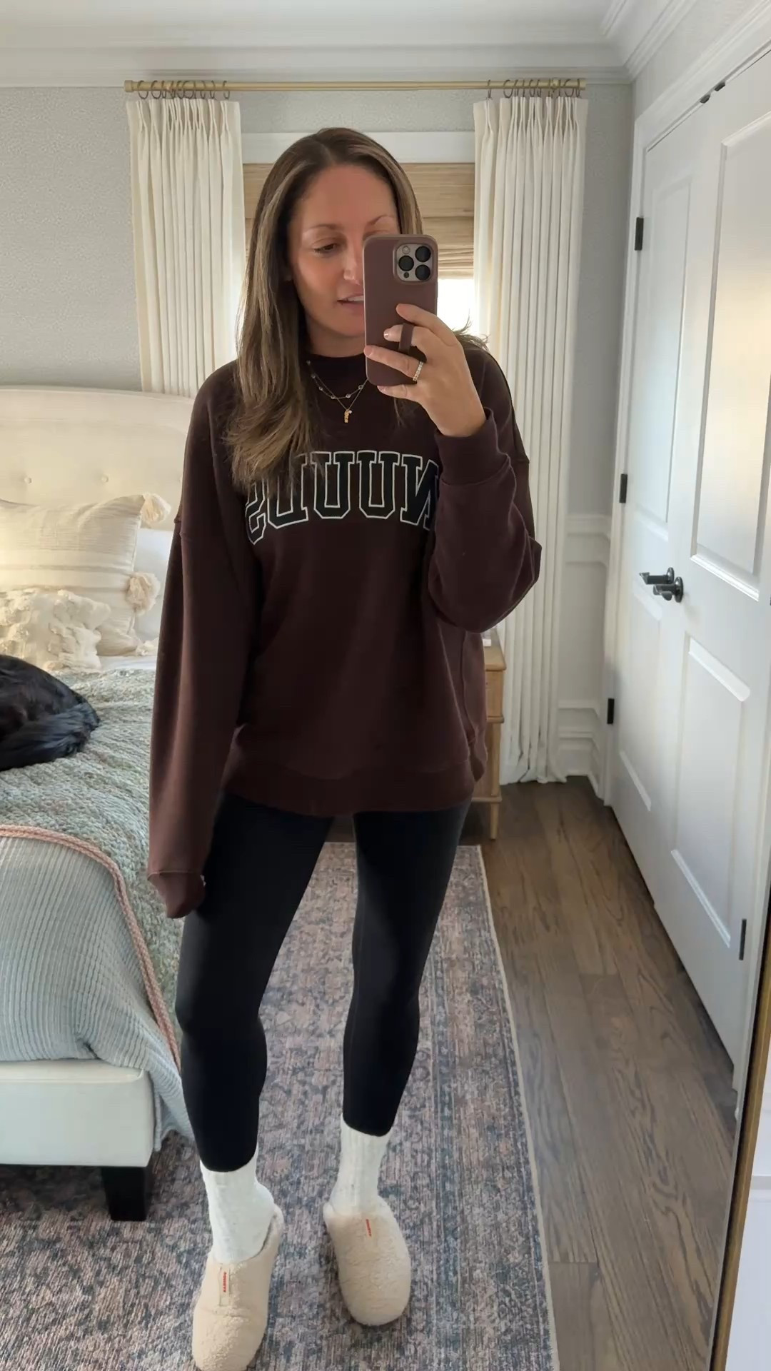 The coziest sweatshirt of all time! Paired with my favorite Amazon leggings and Bombas socks + slippers! 

#LTKselfcare #LTKmomlife #LTKSeasonal