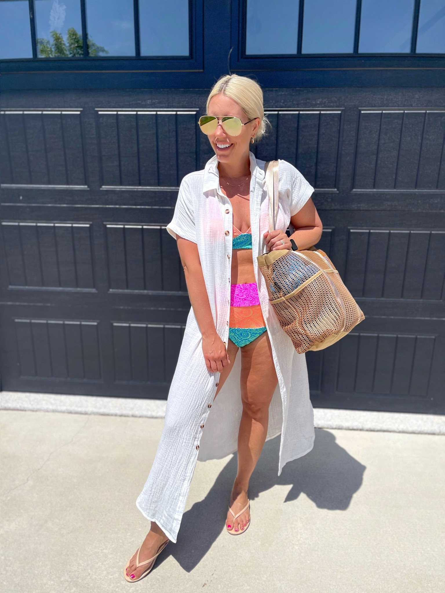 Here is my pool look from the other weekend!!! This coverup is sooo good! Looks great with a tank and jean shorts too!
Swim suit top medium, bottoms large
Coverup size small

#LTKstyletip #LTKunder50 #LTKswim