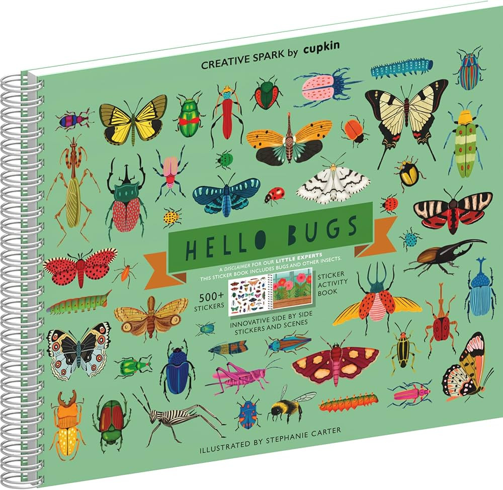 Hello Bugs & Insect Stickers + Coloring Book for Kids Ages 4-8 (500+ Bug Stickers for Kids & 12 S... | Amazon (US)