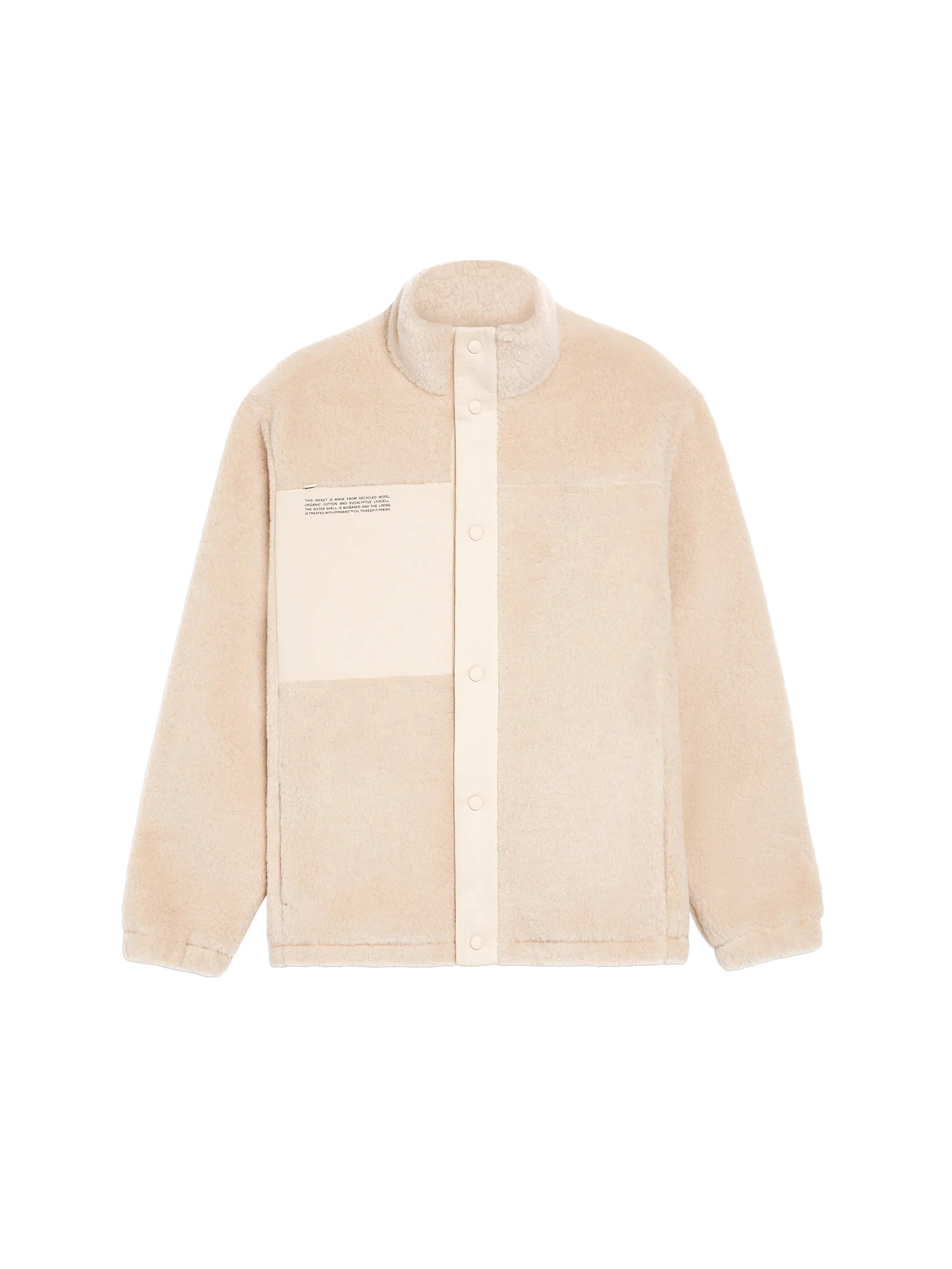 Recycled Wool Fleece Jacket - sand | The Pangaia (EU, UK, AUS)