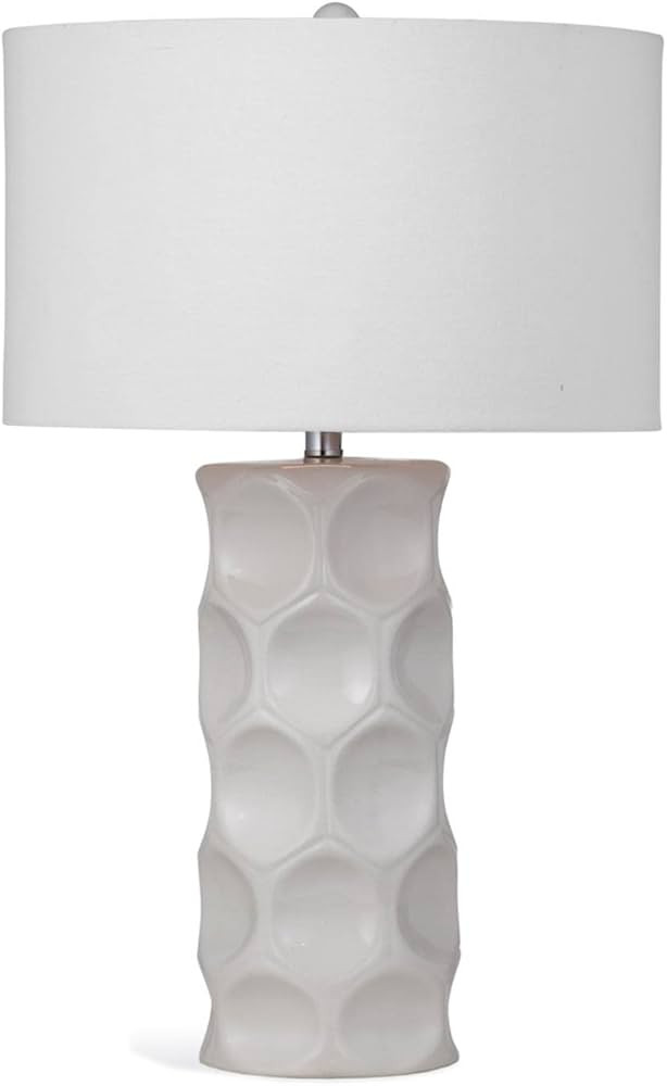 Bassett Mirror L3339TEC Ceramic Cassidy Table Lamp, Off-White | Amazon (US)