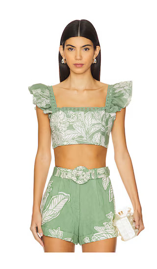 Crop Top in Green | Revolve Clothing (Global)