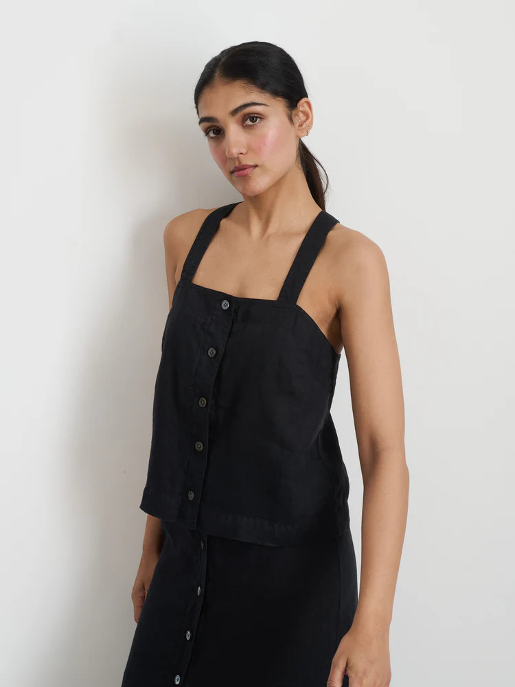 Zoe Tank In Linen | Alex Mill