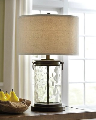 Tailynn Table Lamp, Clear/Bronze Finish | Ashley Homestore