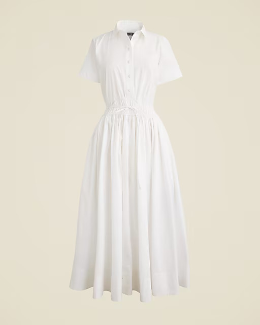 Elena shirtdress in cotton poplin | J. Crew US