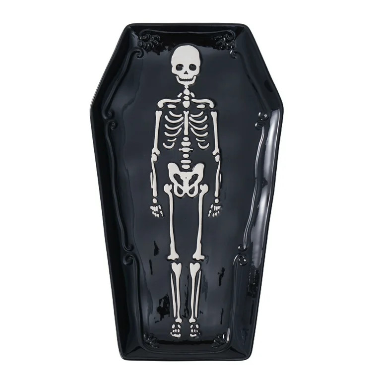 Way to Celebrate Halloween Ceramic Coffin Figural Treat Tray | Walmart (US)