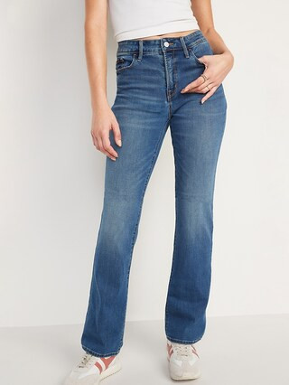 High-Waisted Kicker Boot-Cut Jeans For Women | Old Navy (US)