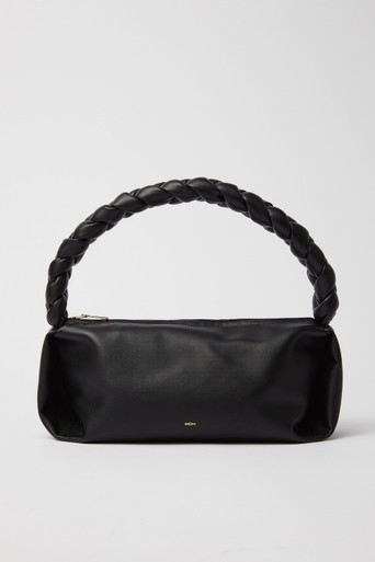 Leather Braided Handle Bag | Black | The DOM (Australia & New Zealand)