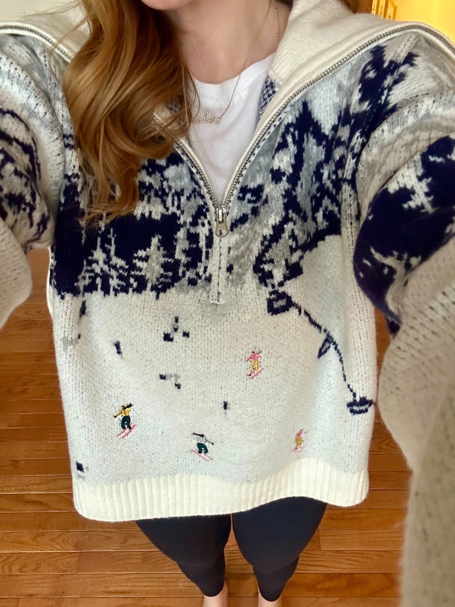 The cutest quarter zip sweater from Target with embroidered skiiers! ⛷️

#LTKootd #LTKHoliday #LTKFindsUnder50