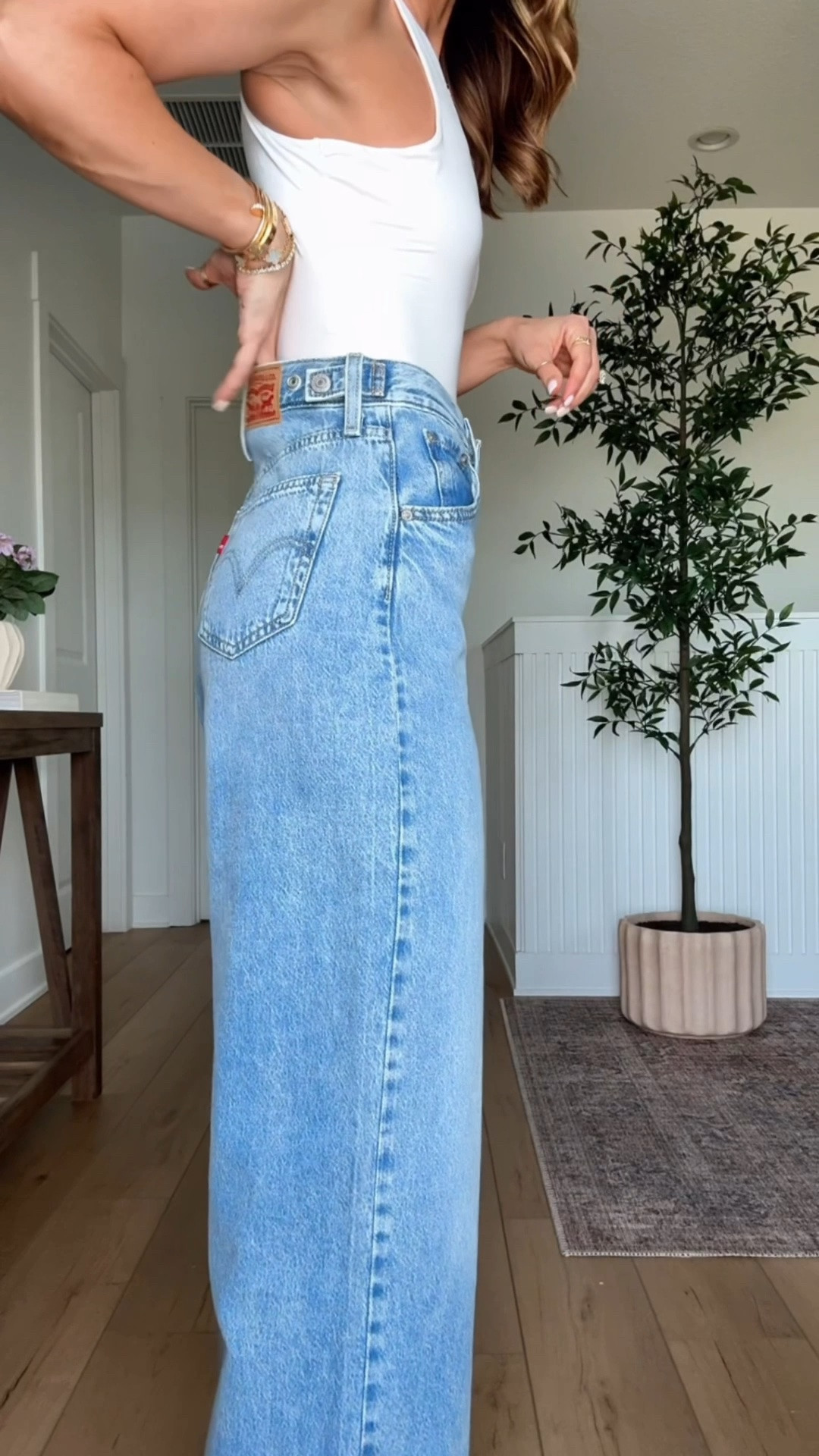 Amazon Levi waist jeans that eliminate the waist gap! Wearing sz 24 in color ‘invested indigo and ‘reign of the rinse’. Perfect for date night + the office + a concert, etc. runs a little long - I need a heel with these and I am 5’3. Date night outfit. Spring outfit. Summer outfit. Concert outfit. Elevated casual. Vacation outfit. Travel outfit.

#LTKootd #LTKgrwm #LTKPetite