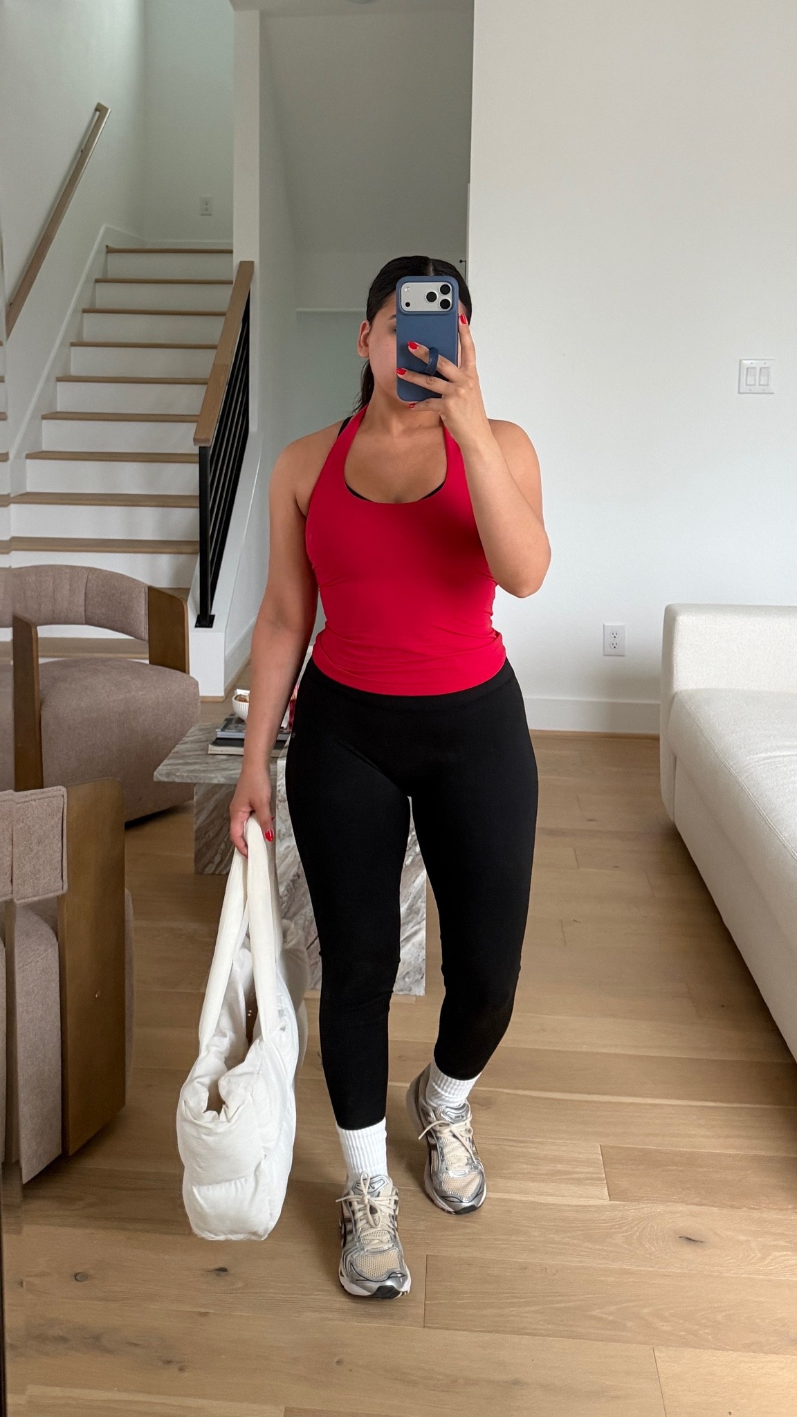Leggings: small
Sports bra: small
Tank: small
Sneakers: 6.5 women 
Grip socks 
Puffer tote bag

#LTKootd #LTKgrwm #LTKActive