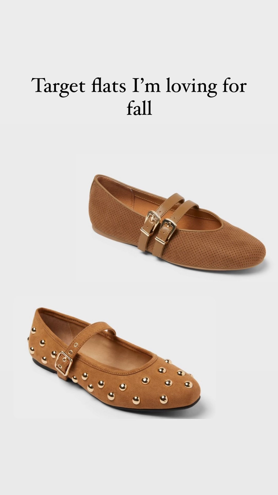 I love these target shoes for fall! The studded flats and these with the double strap are so cute! Loving how comfortable their shoes have been - love the memory foam!

#LTKShoeCrush #LTKSeasonal #LTKOver40