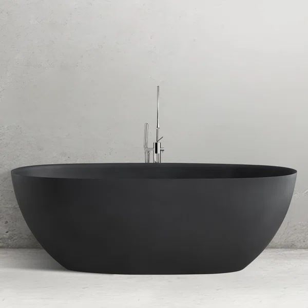 DMY-HM-W144963828 65'' x 29.5'' Freestanding Soaking Solid Surface Bathtub | Wayfair North America
