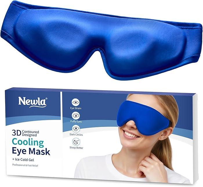 Cooling Gel Eye Mask for Puffy Eyes: Upgraded Full-Eye Design for Larger Coverage & Faster Coolin... | Amazon (US)