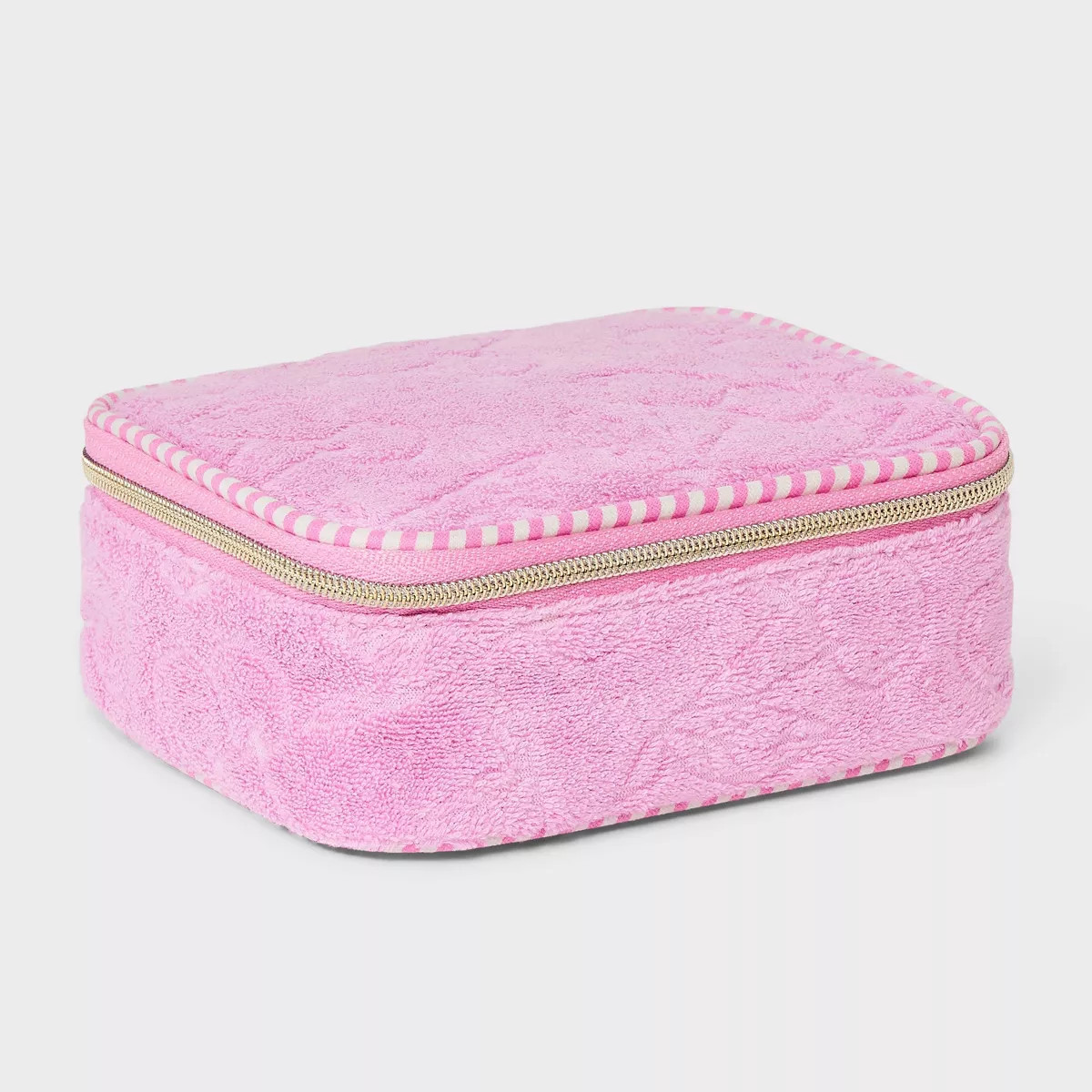 Embossed Cherries Terrycloth Travel Jewelry Organizer - Wild Fable™ Pink | Target