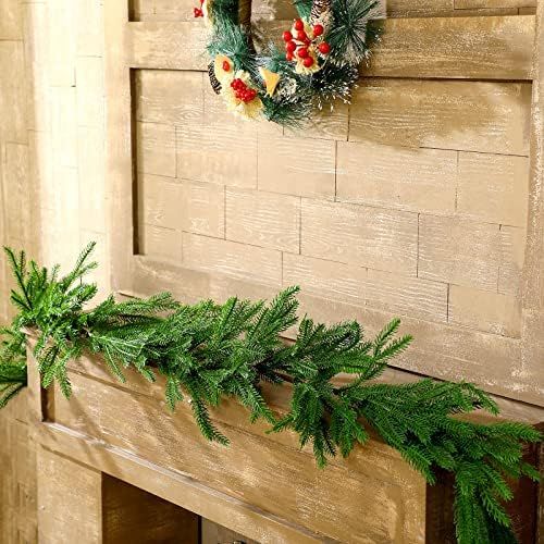 Christmas Real Touch Norfolk Pine Garland Artificial Pine Greenery Garlands Faux Christmas Norfolk P | Amazon (CA)