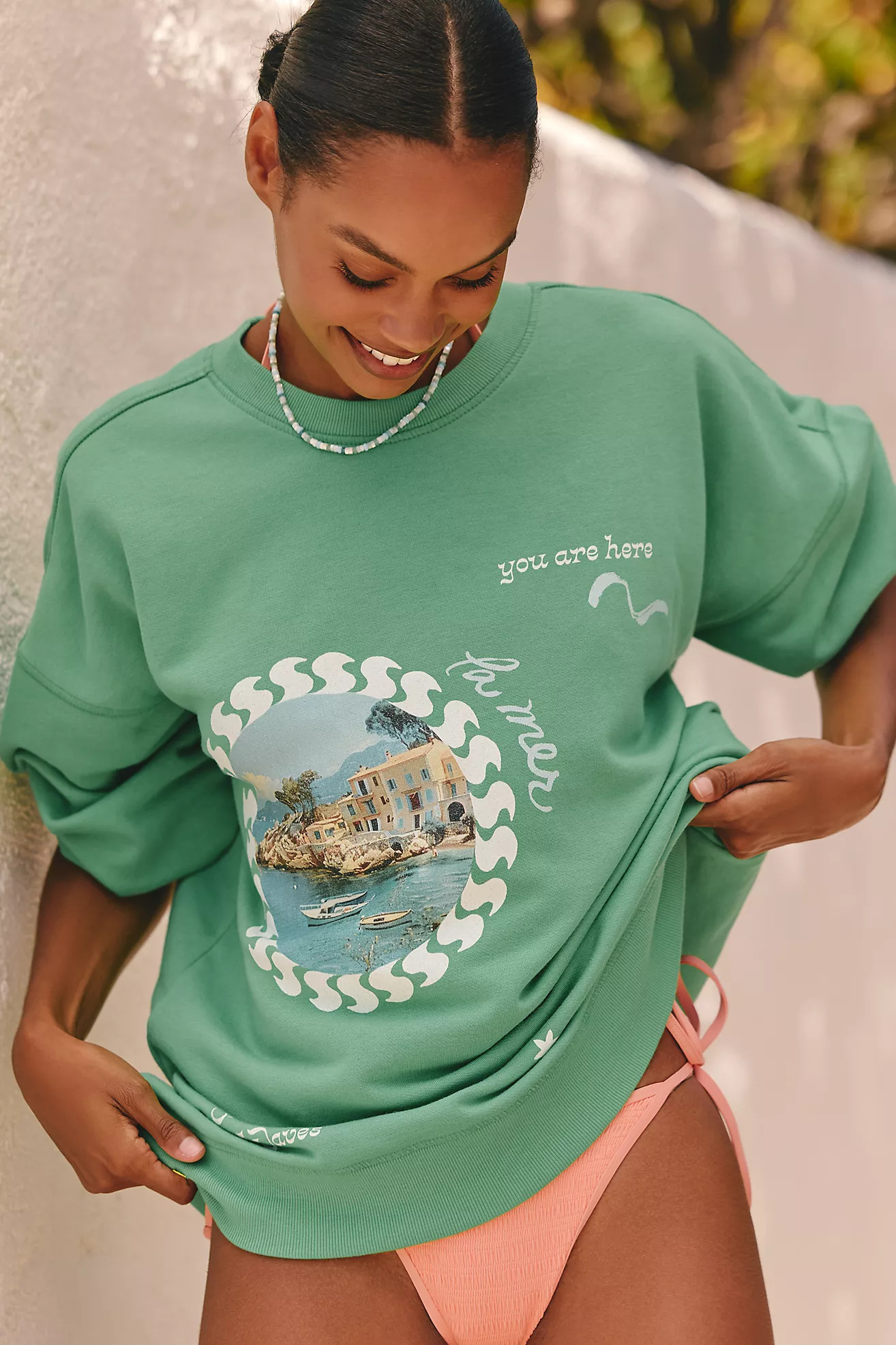 Celandine Crew-Neck Graphic Sweatshirt | Anthropologie (US)