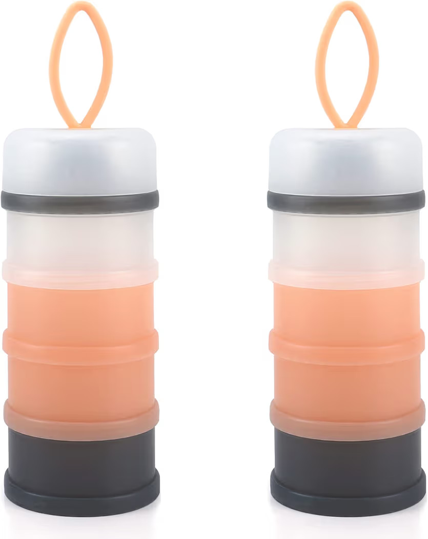 Accmor 2 Pack Baby Formula Dispenser On The Go, Stackable Non-Spill Portable Milk Powder Kids Sna... | Amazon (US)