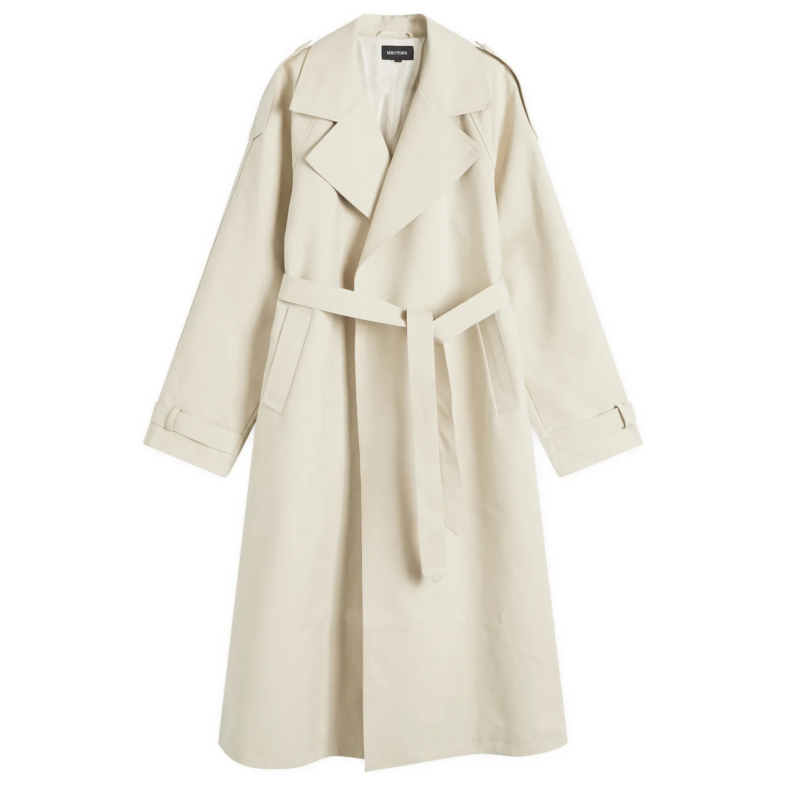 Meotine Rico Long Canvas Trench Coat | END. Clothing