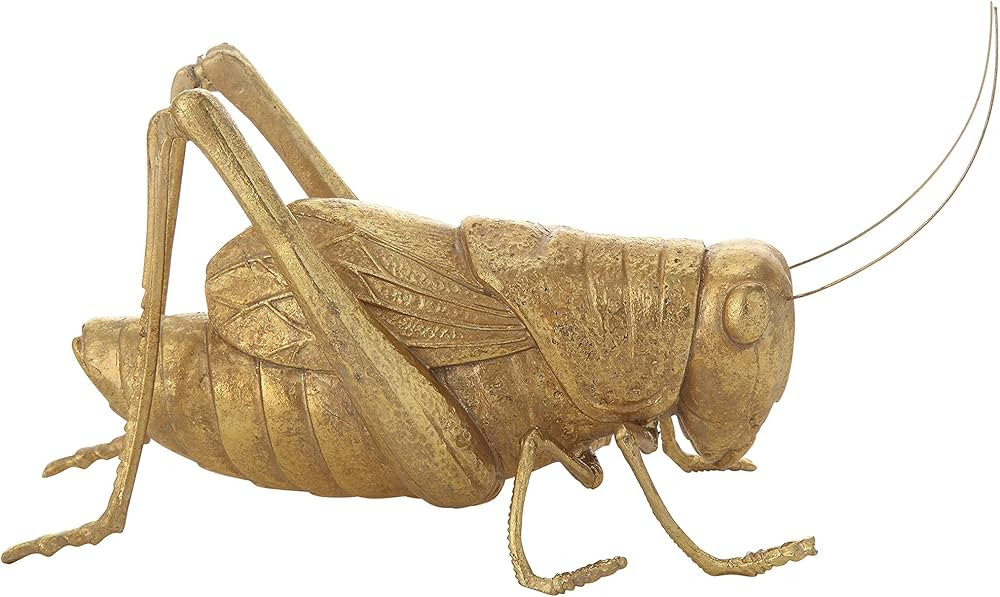 Creative Co-op DF1054 Gold Resin Cricket Figurine | Amazon (US)