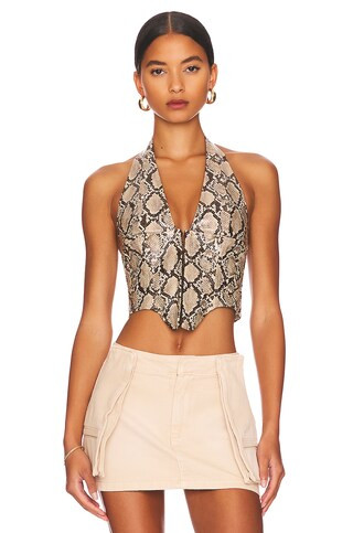 Mara Faux Leather Corset Top
                    
                    Miaou | Revolve Clothing (Global)