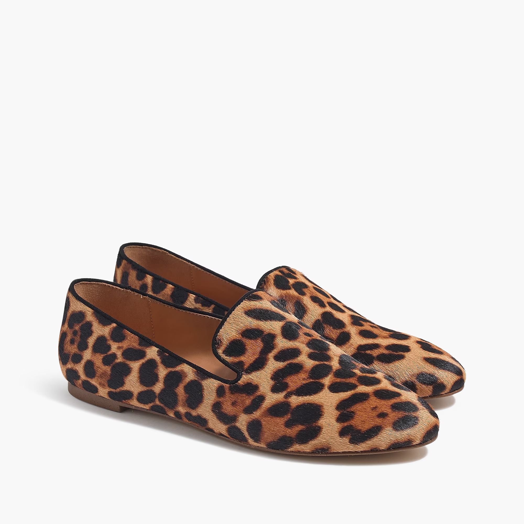 Leopard calf hair smoking loafers | J.Crew Factory