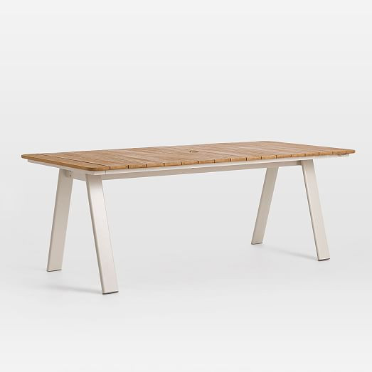 Halden Outdoor Rectangle Dining Table (76") | West Elm (US)