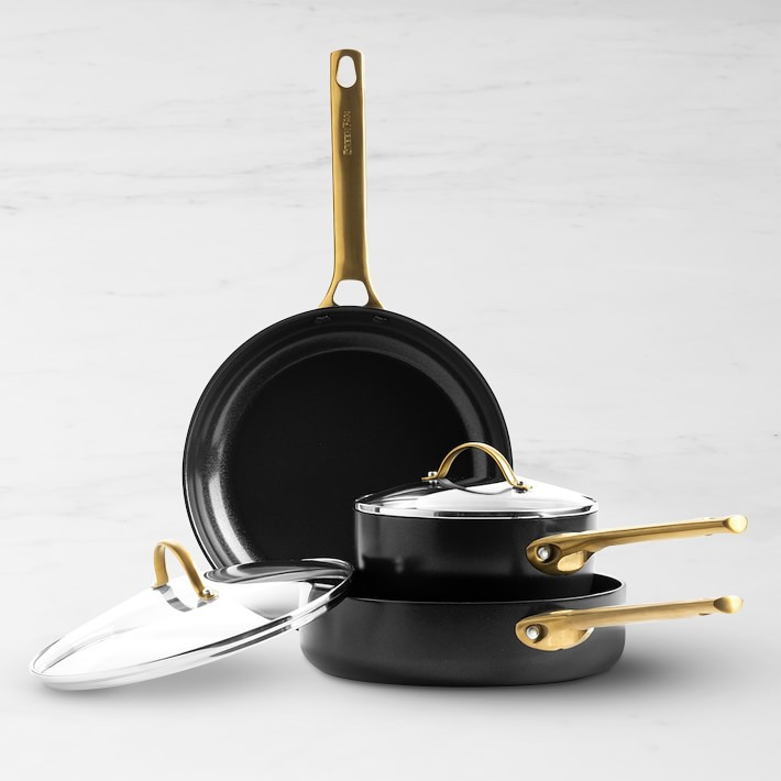 GreenPan™ Reserve Ceramic Nonstick 5-Piece Cookware Set, Black | Williams-Sonoma