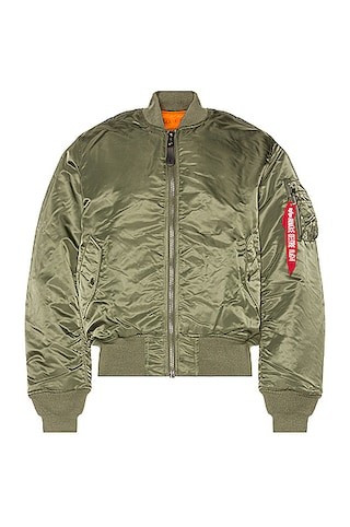 ALPHA INDUSTRIES MA-1 Bomber Jacket in Green | FWRD 