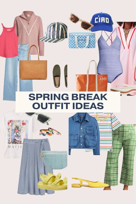 Spring Break Vacation Outfit Idea today on CLAIRELATELY.com 

Outfits for travel, beach days, casual lunch and elevated dinner. 

From an easy breezy skirt, a playful bracelet stack, confident boosting one piece swimsuit, my favorite beach bag, splurge-worthy sandals, and the most comfortable pants – it’s all here. 




#LTKSpringSale #LTKtravel #LTKsalealert