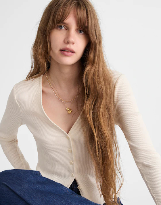 Lettuce-Hem V-Neck Cardigan | Madewell | Madewell