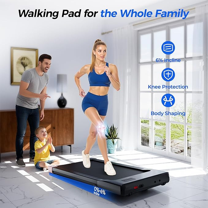 SupeRun Walking Pad with Incline, Under Desk Treadmill, 3 in 1 Portable Treadmills for Home with ... | Amazon (US)