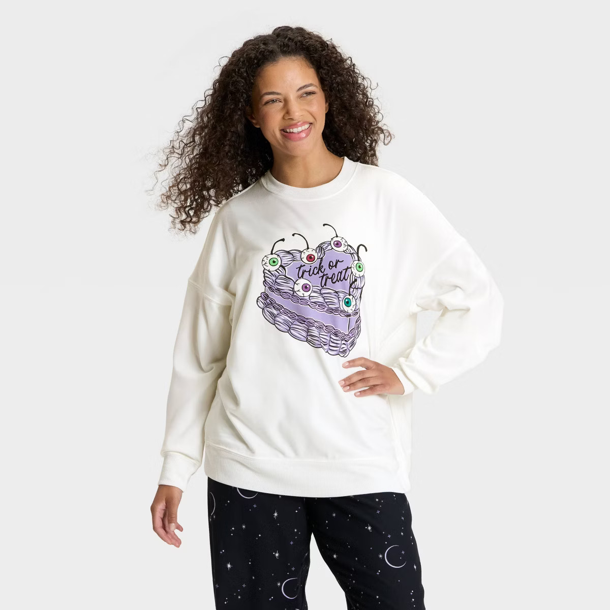 Women's Halloween Fleece Pajama Sweatshirt - Hyde and EEK! Boutique™ | Target