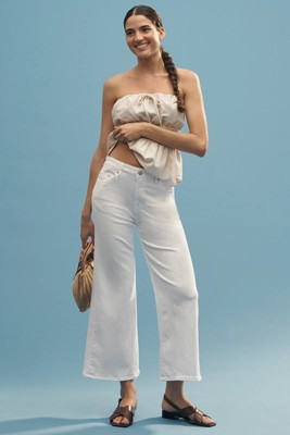 Fidelity Denim Ziggy High-Rise Crop Wide-Leg Jeans | Anthropologie (US)