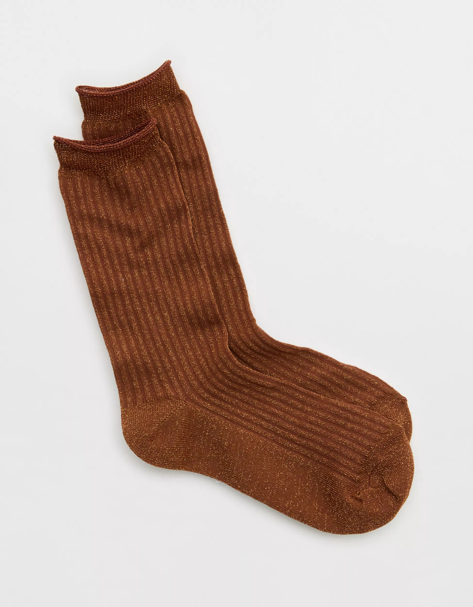 Aerie Sheer Metallic Crew Socks | Aerie