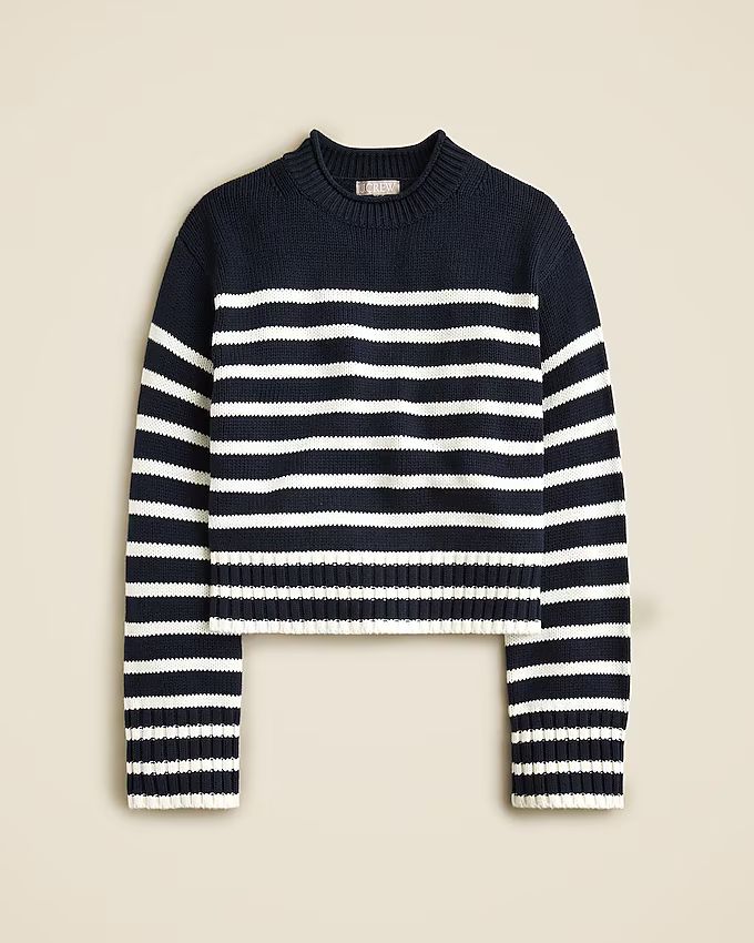 Rollneck™ sweater in stripe | J. Crew US