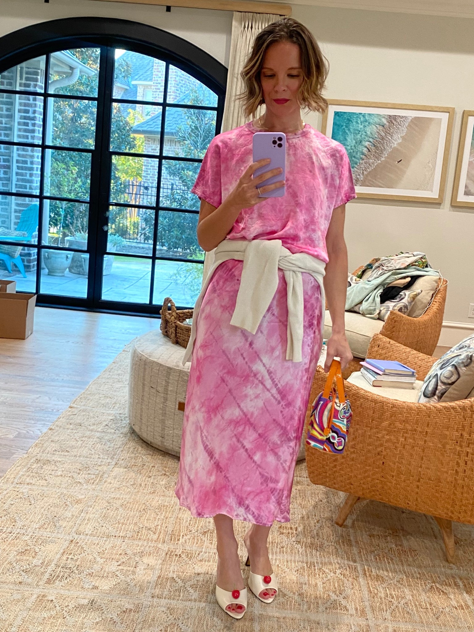 This Michael Stars shirt skirt combo isn’t old but I can’t find it anywhere to link it. 🤷🏼‍♀️ Linked a cute pink wrap dress for under $40 and an adorable MS blue tie dyed dress. Also my Pucci purse I’ve had for 20 years but linked a gorgeous one I love if you’re in the market for a Pucci. 

#LTKOver40 #LTKShoeCrush #LTKStyleTip