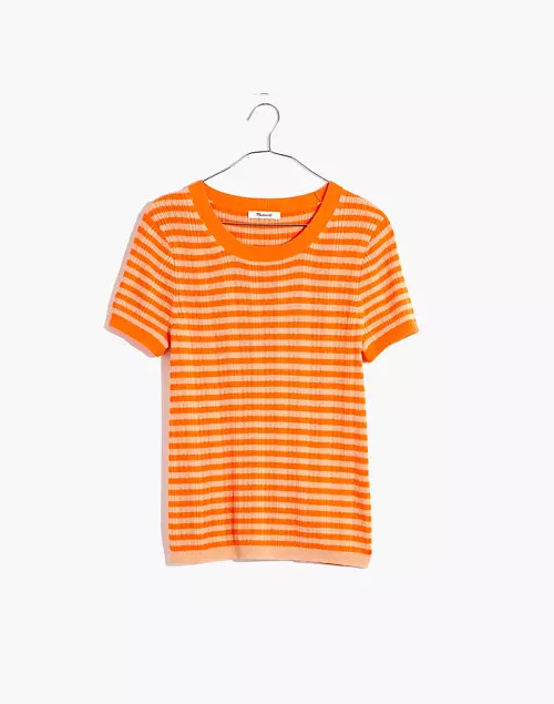 Ringer Sweater Tee in Neon Stripe | Madewell