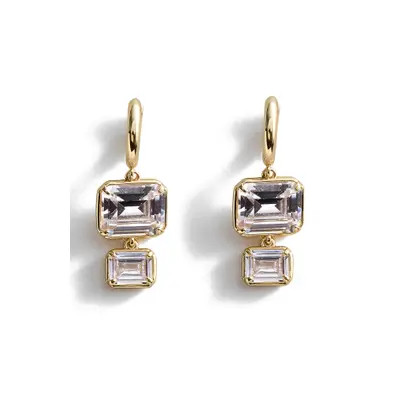 BaubleBar Felicity Crystal Drop Earrings in Black at Nordstrom | Nordstrom