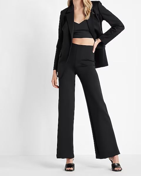 Body Contour Super High Waisted Wide Leg Pant With Built-In Shapewear | Express
