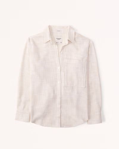 Oversized Tweed Shirt | Abercrombie & Fitch (US)