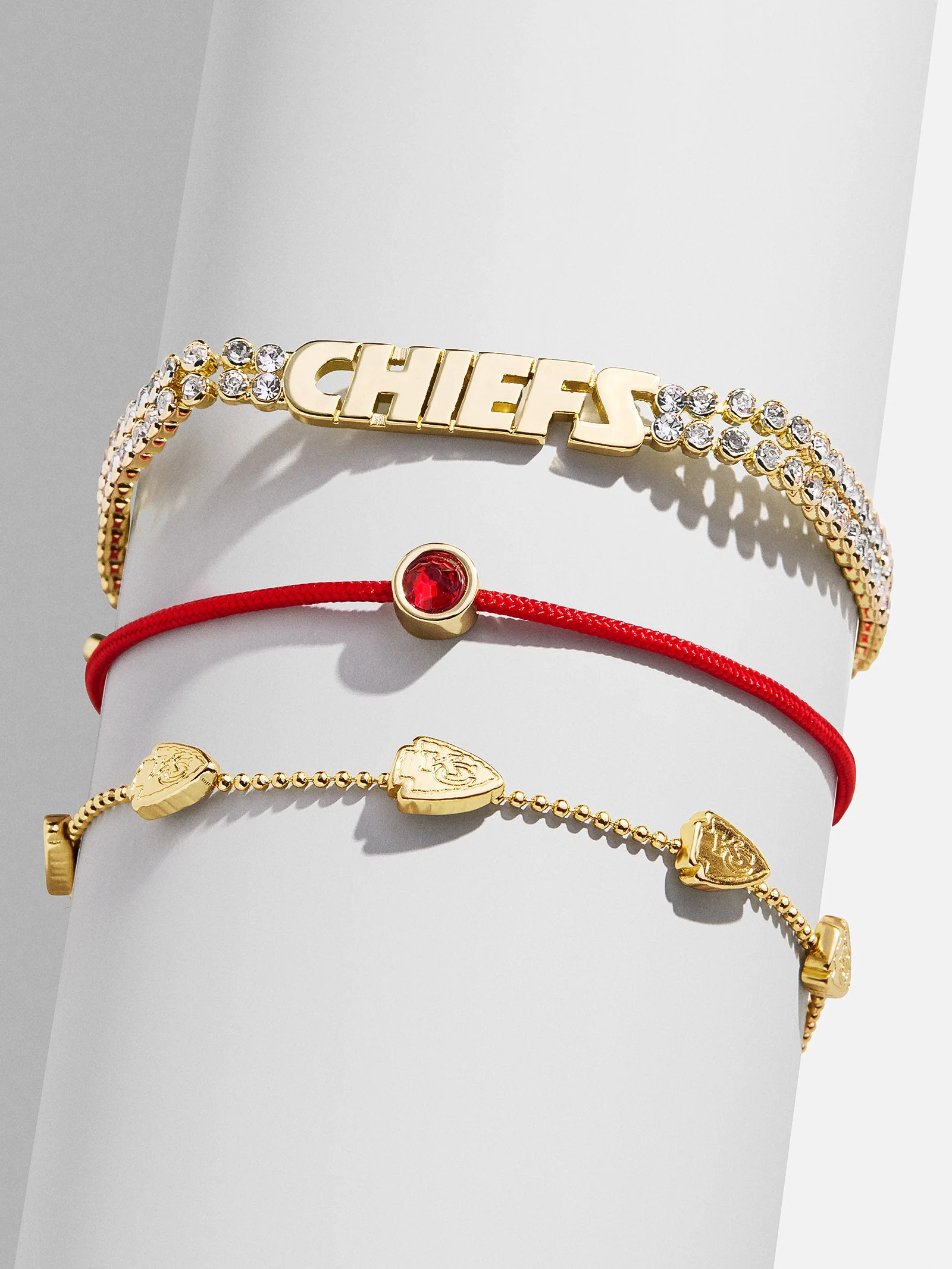 NFL Bracelet Set - Kansas City Chiefs | BaubleBar (US)