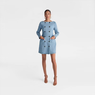 KBB by KAHLANA Women's 'The Tuxedo Mini Dress' - Vintage Wash 0 | Target